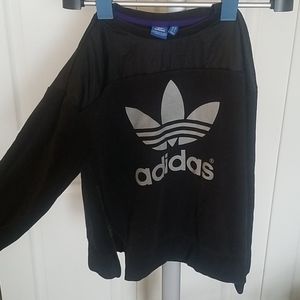 Adidas Originals Black Zipper Crewneck